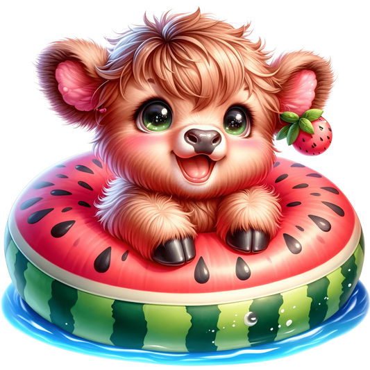 Bügelbild Summer Highland Kuh 13 Fylou's Style