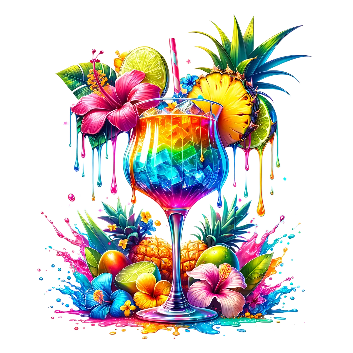 Bügelbild Tropical Cocktail #11 Fylou's Style