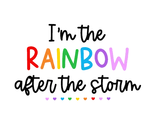 Bügelbild IM THE RAINBOW AFTER STORM Fylou's Style