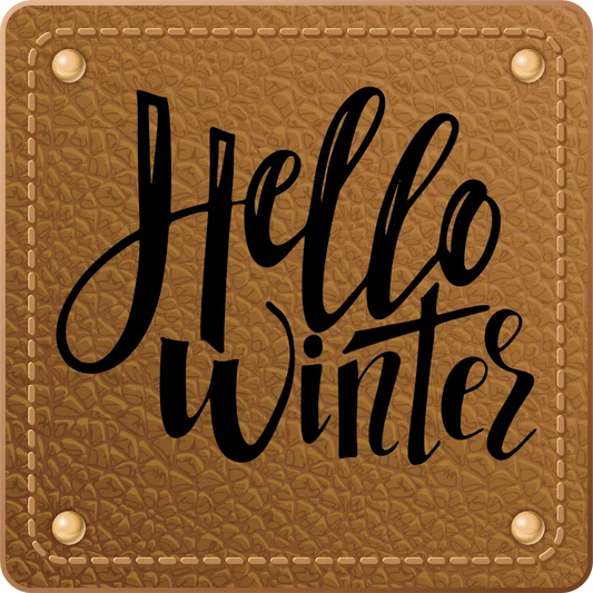 Bügellabel Hello Winter - Fylou's Style