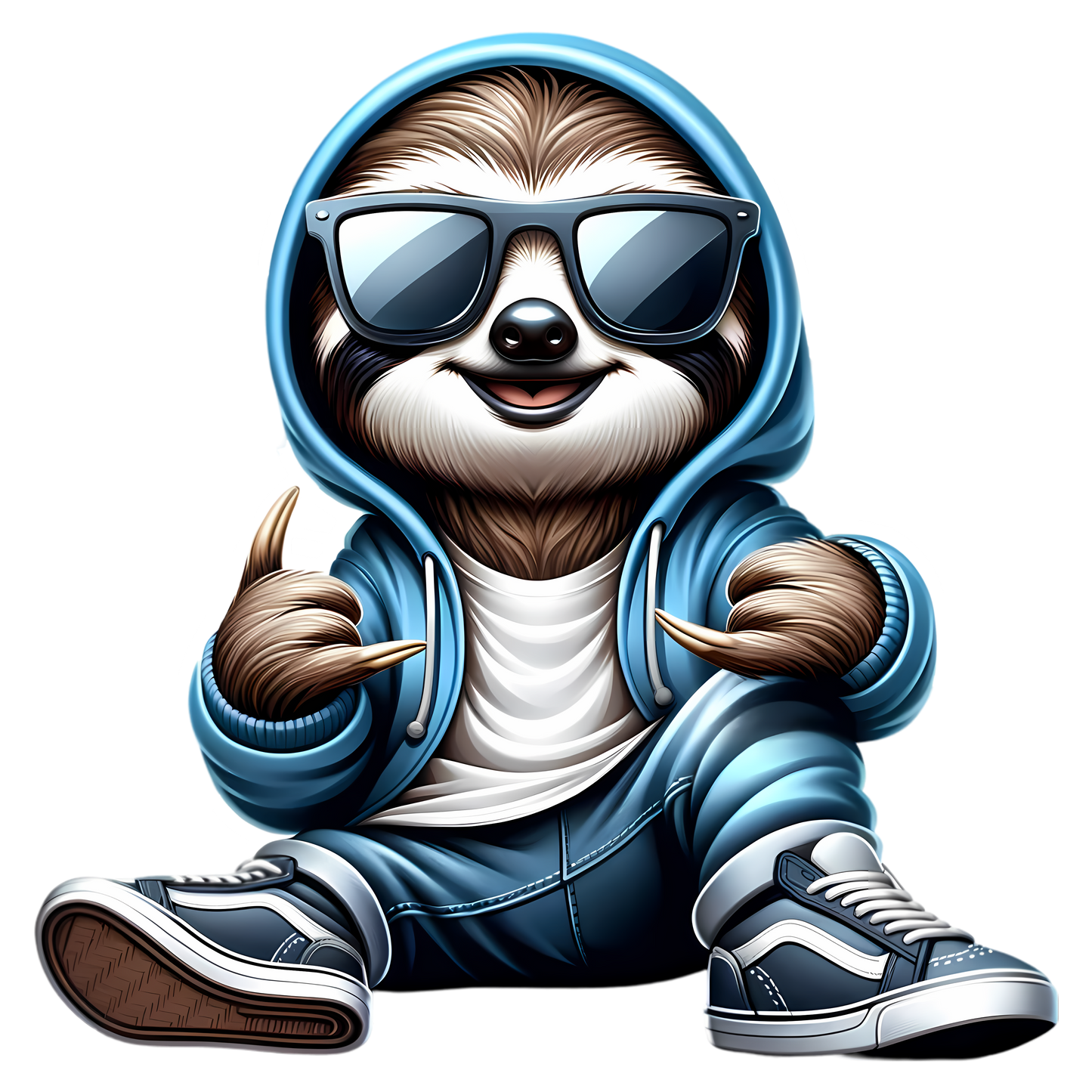 Bügelbild Streetwear Faultier #5 Fylou's Style