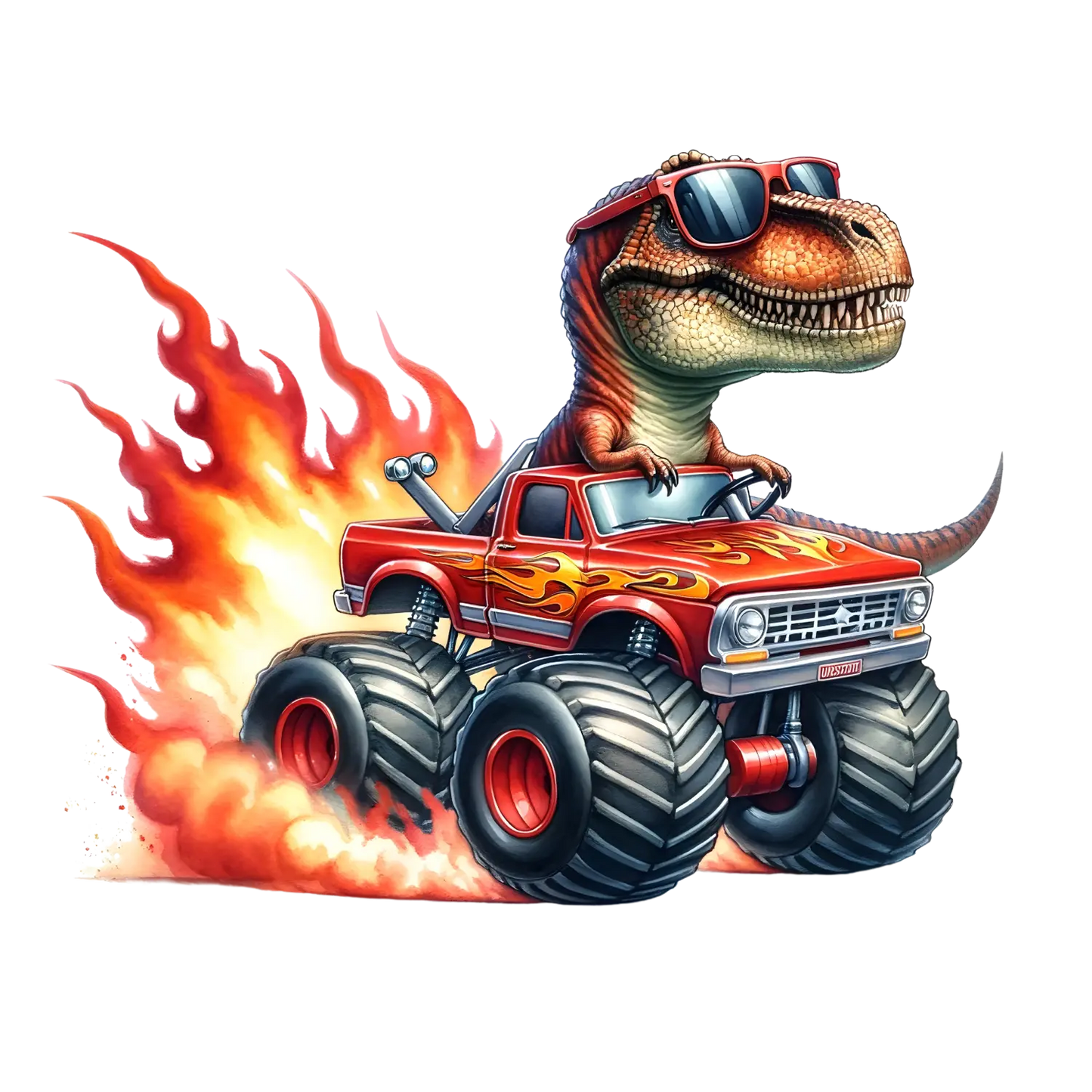 Bügelbild Dino Monstertruck #4 Fylou's Style