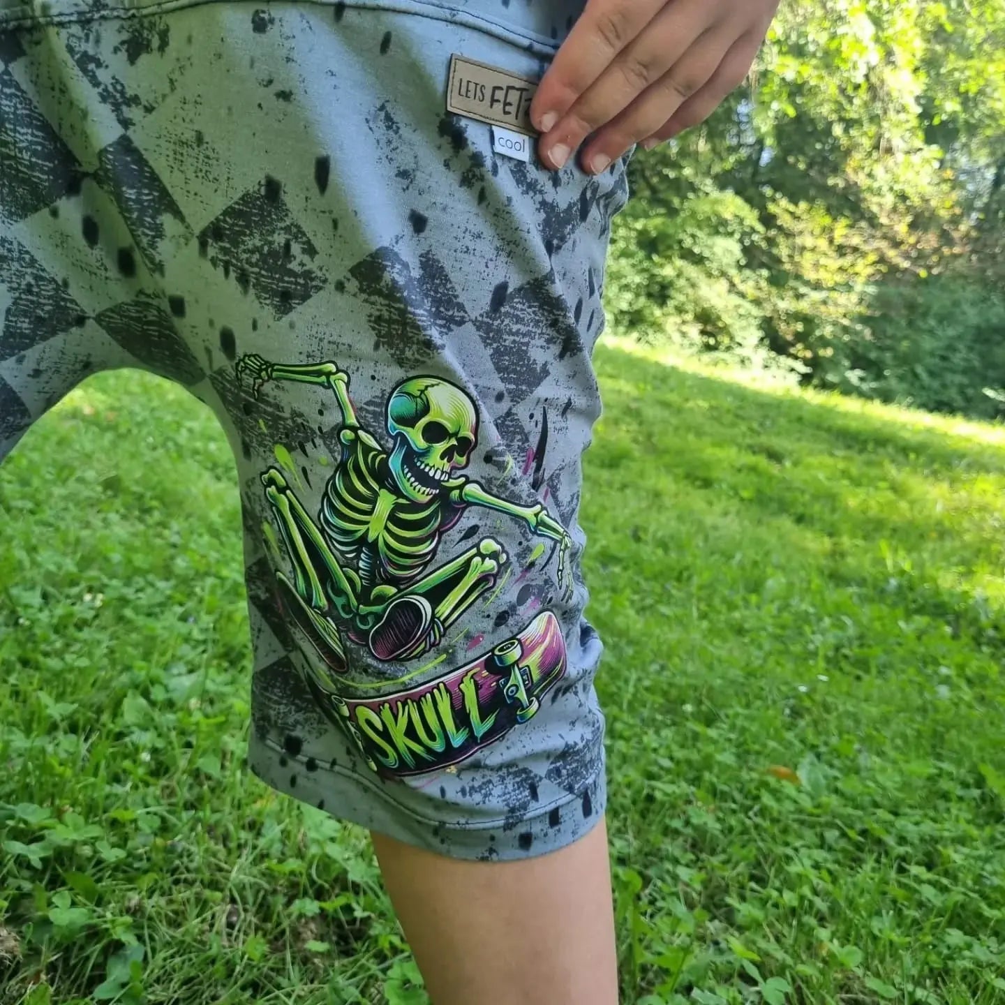 Bügelbild Skate Skull Fylou's Style