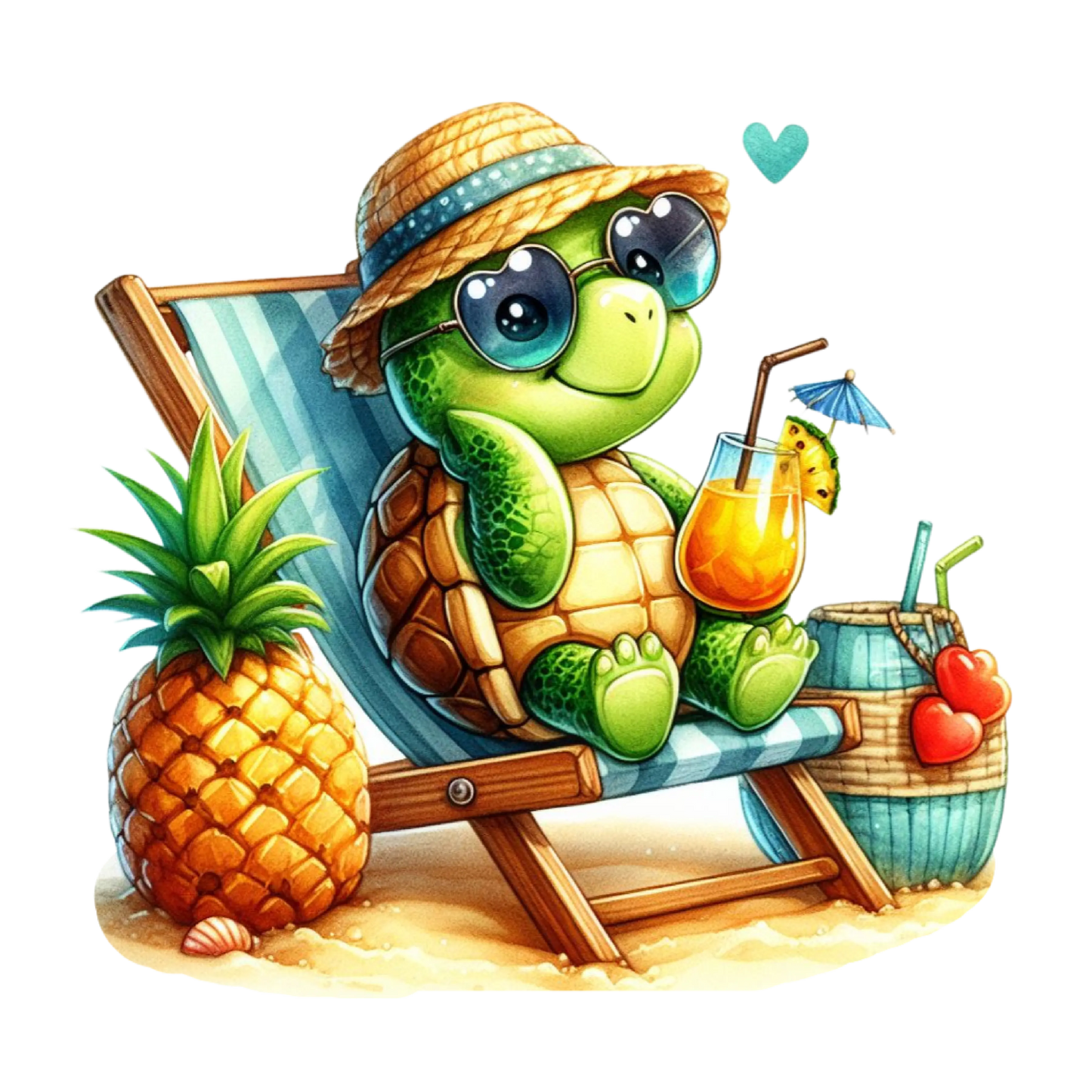 Bügelbild Beach Sea Turtle #21 Fylou's Style