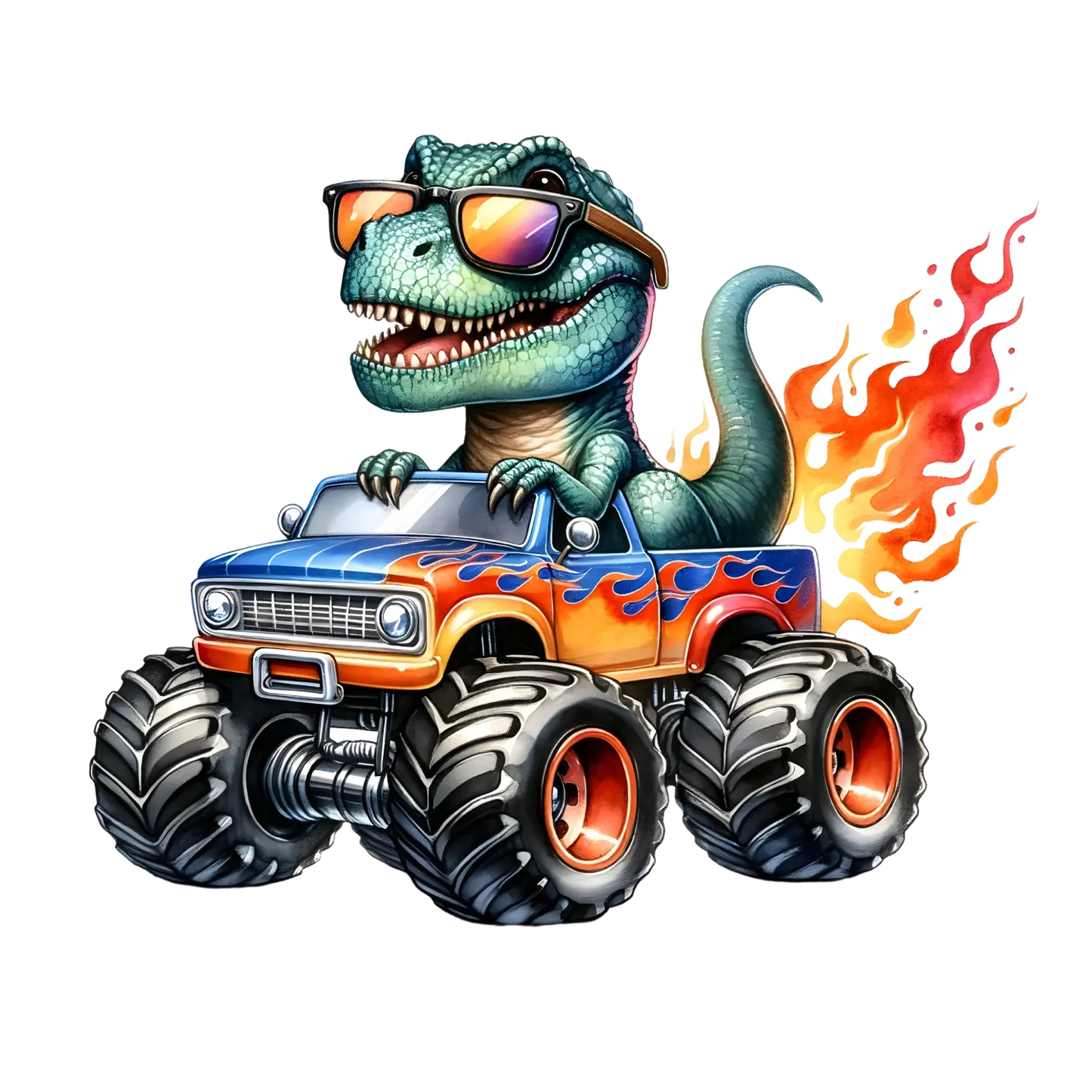 Bügelbild Dino Monstertruck #11 Fylou's Style