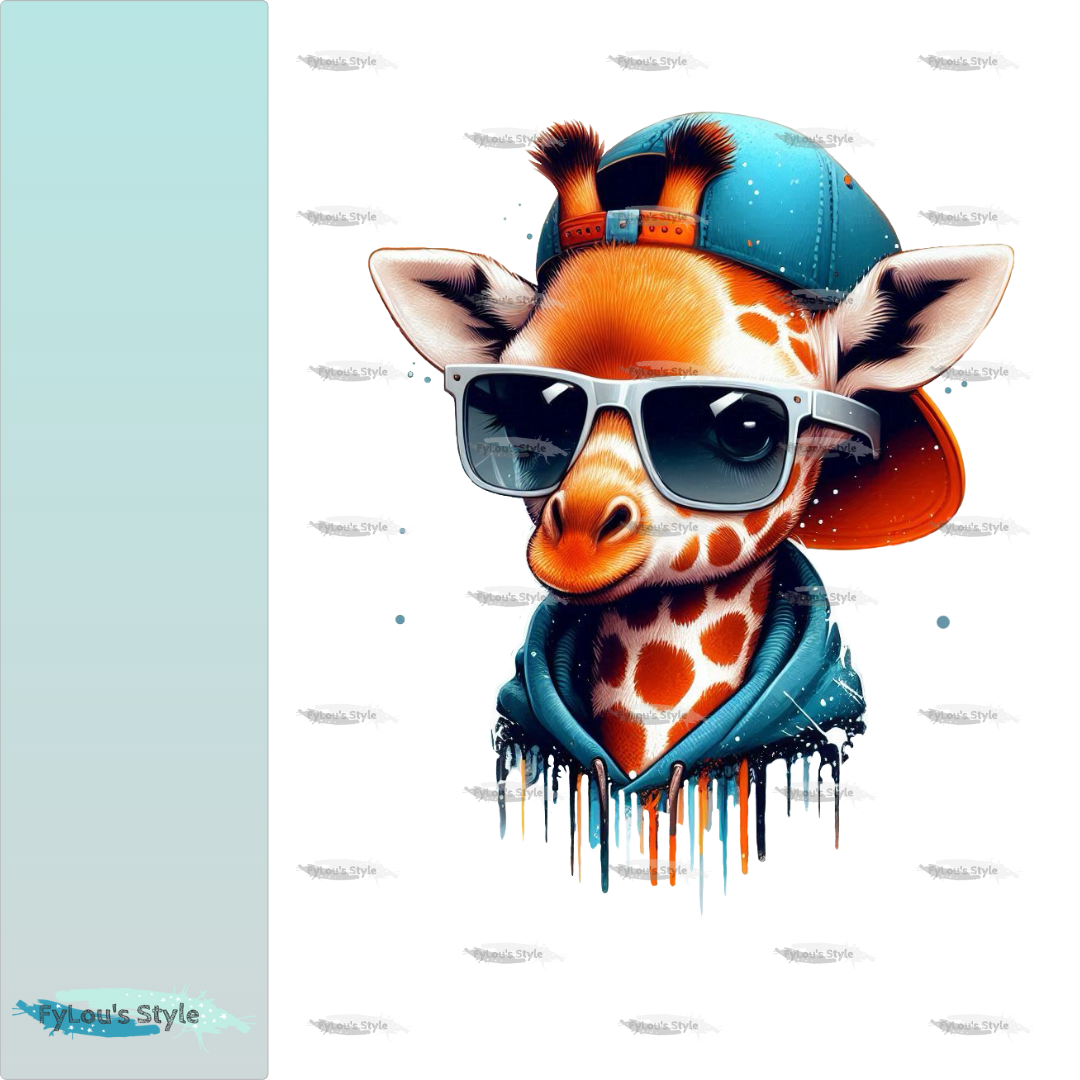 Bügelbild Cool Giraffe Fylou's Style