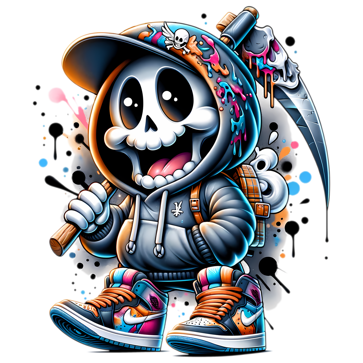 Bügelbild Streetwear Grim Reaper #1 Fylou's Style