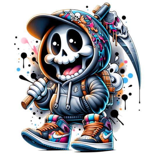Bügelbild Streetwear Grim Reaper #1 Fylou's Style