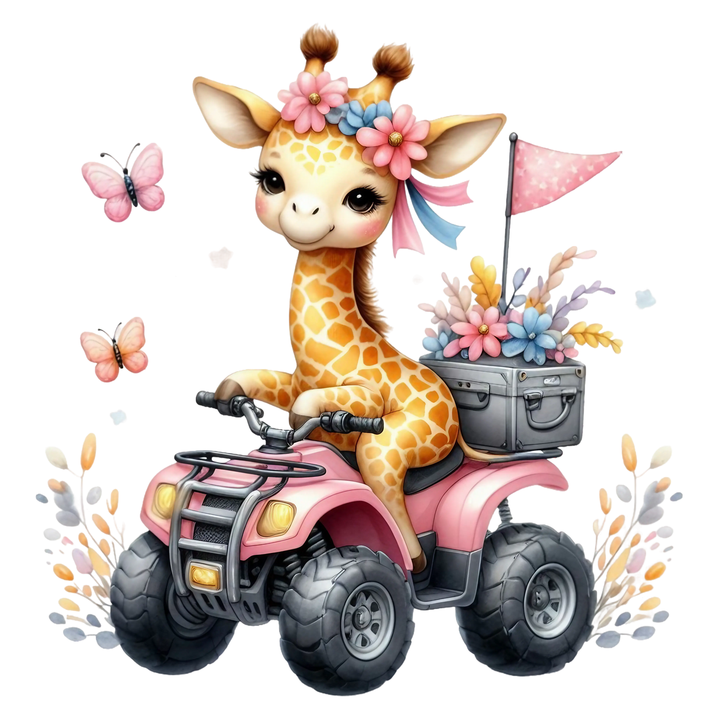 Bügelbild Giraffe Quad #4 Fylou's Style