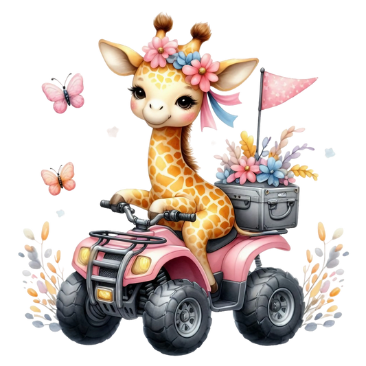 Bügelbild Giraffe Quad #4 Fylou's Style