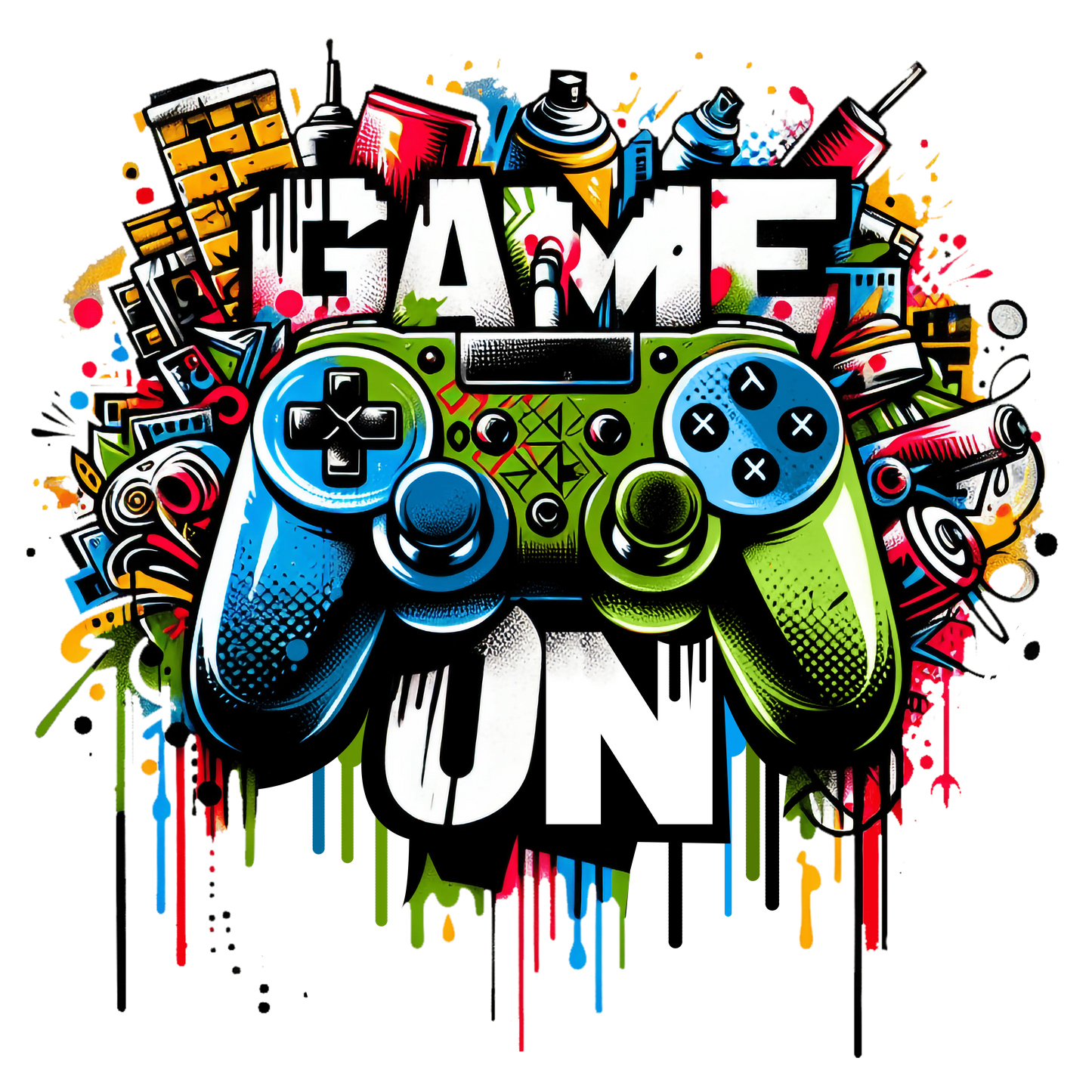 Bügelbild Game On Fylou's Style