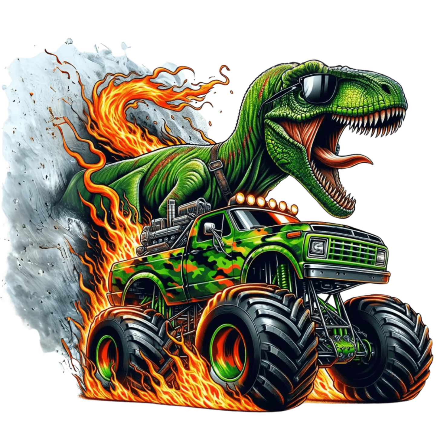 Bügelbild Dino Monstertruck #15 Fylou's Style