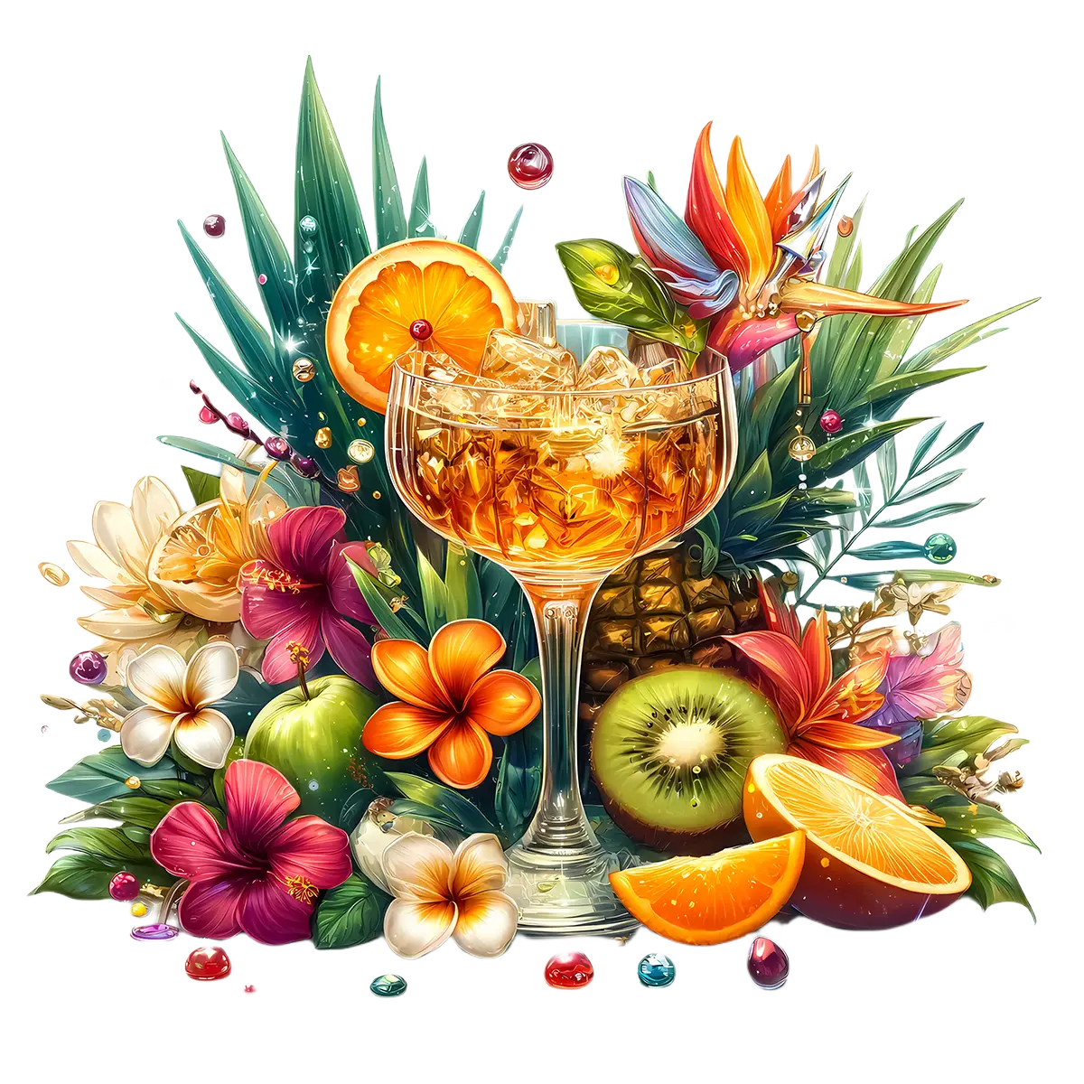 Bügelbild Tropical Cocktail #3 Fylou's Style