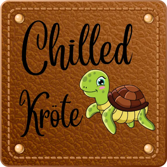 Bügellabel chilled Kröte 2 Fylou's Style