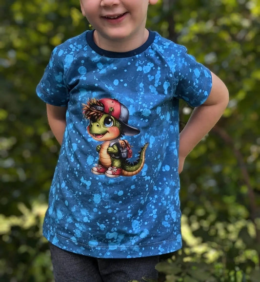 Bügelbild Cooler Dino geht zur Schule #10 Fylou's Style