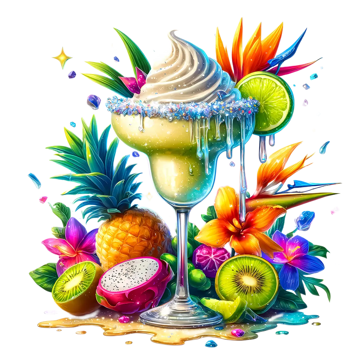 Bügelbild Tropical Cocktail #18 Fylou's Style