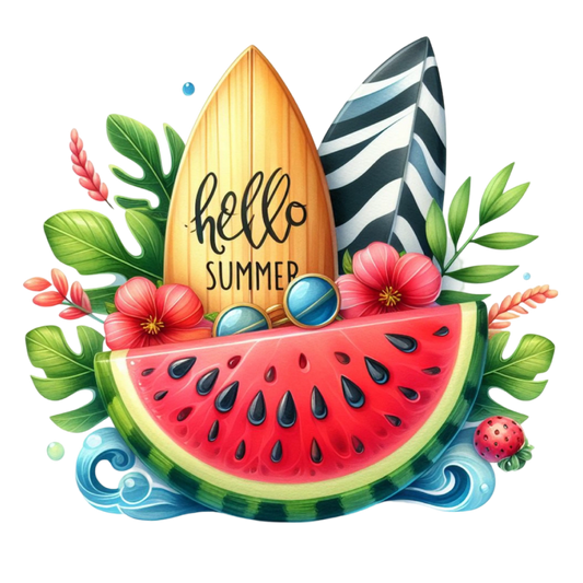 Bügelbild Hallo Sommer Melone #2 Fylou's Style