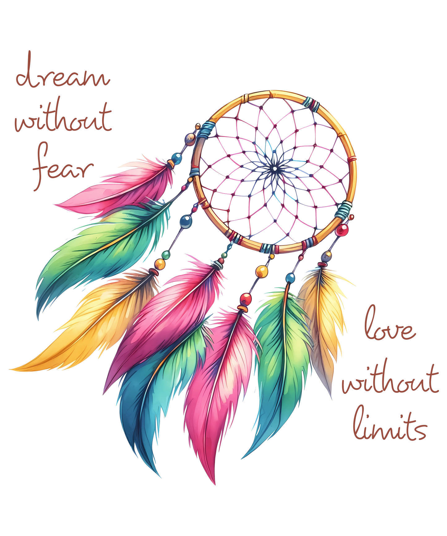 Bügelbild Traumfänger Dream Without Fear #4 Fylou's Style