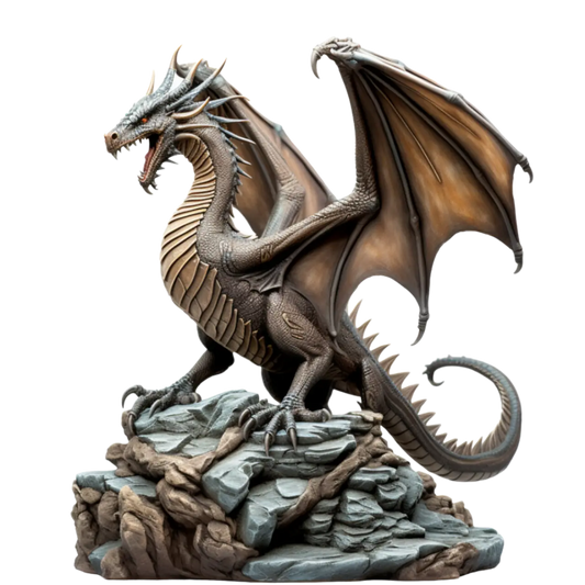 Bügelbild ultra Realer Drache #2 Fylou's Style