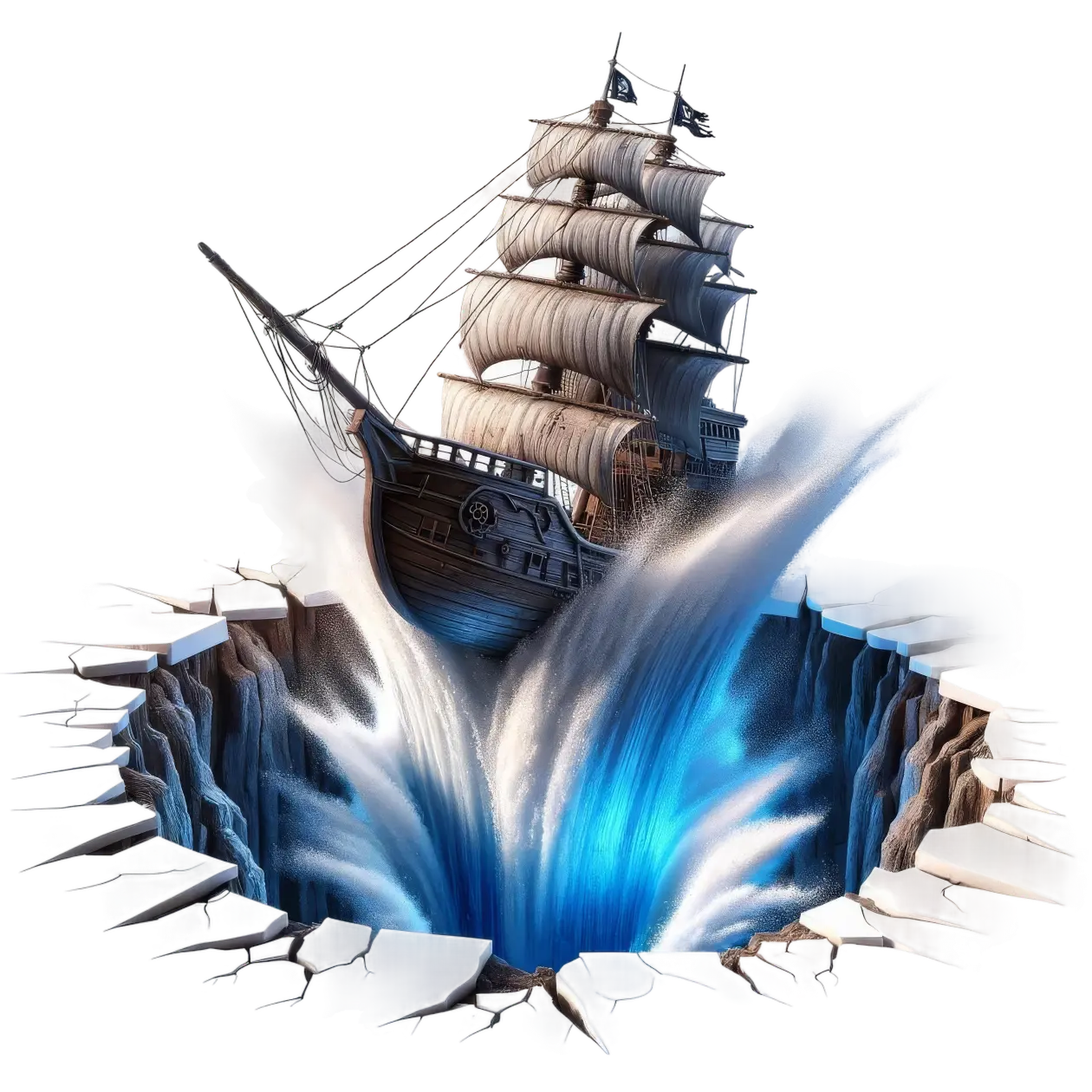 Bügelbild 3D Schiff #10 Fylou's Style
