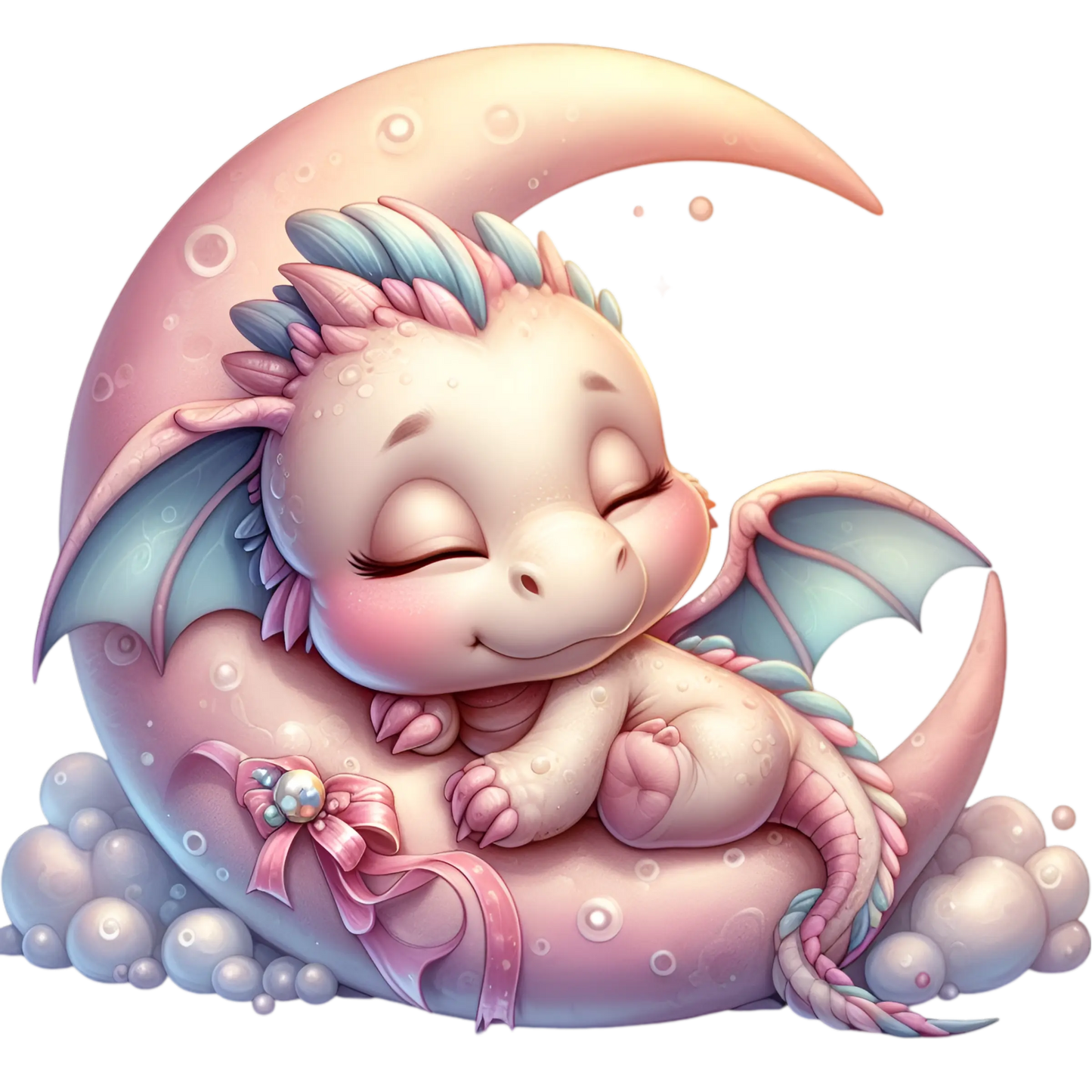 Bügelbild Drache auf Mond #4 - Fylou's Style