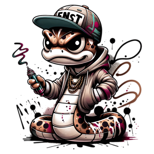 Bügelbild Grafitti Schlange #5 Fylou's Style