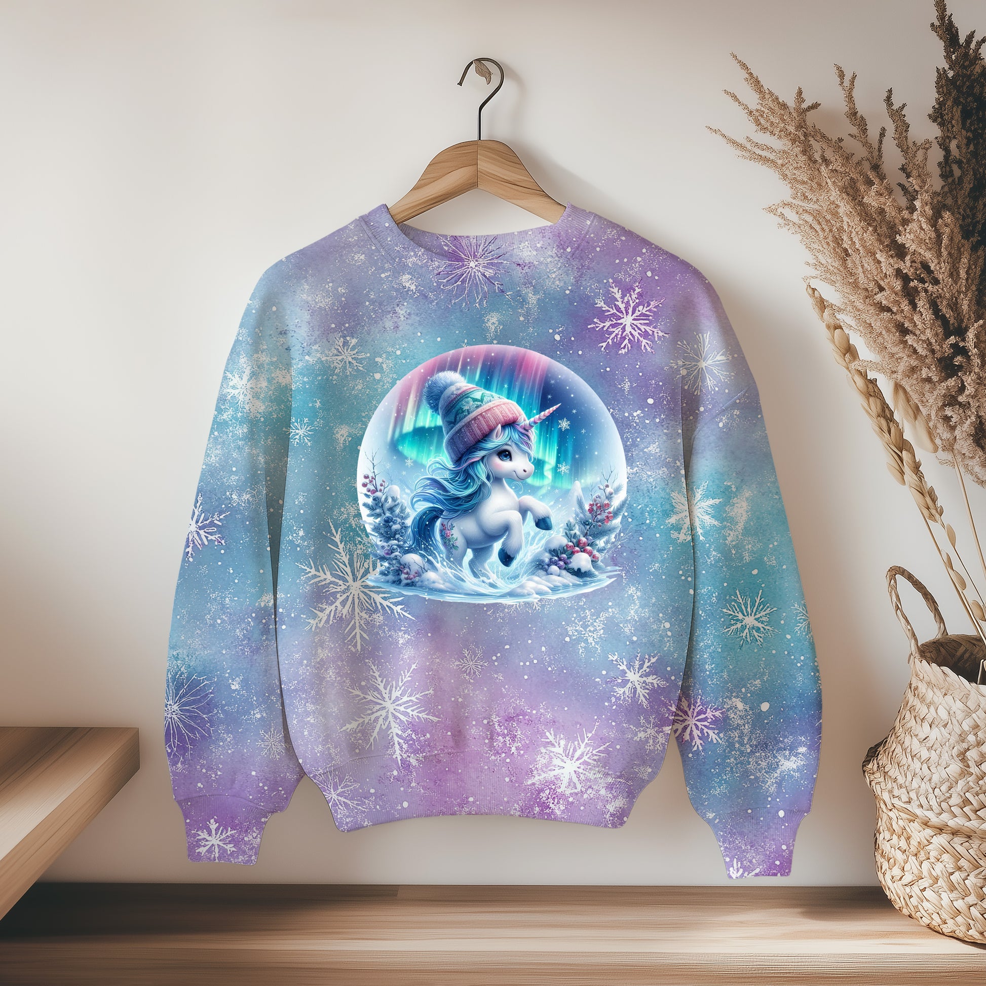 Hoodie aus Eisflocken Rosa Bio Stoff