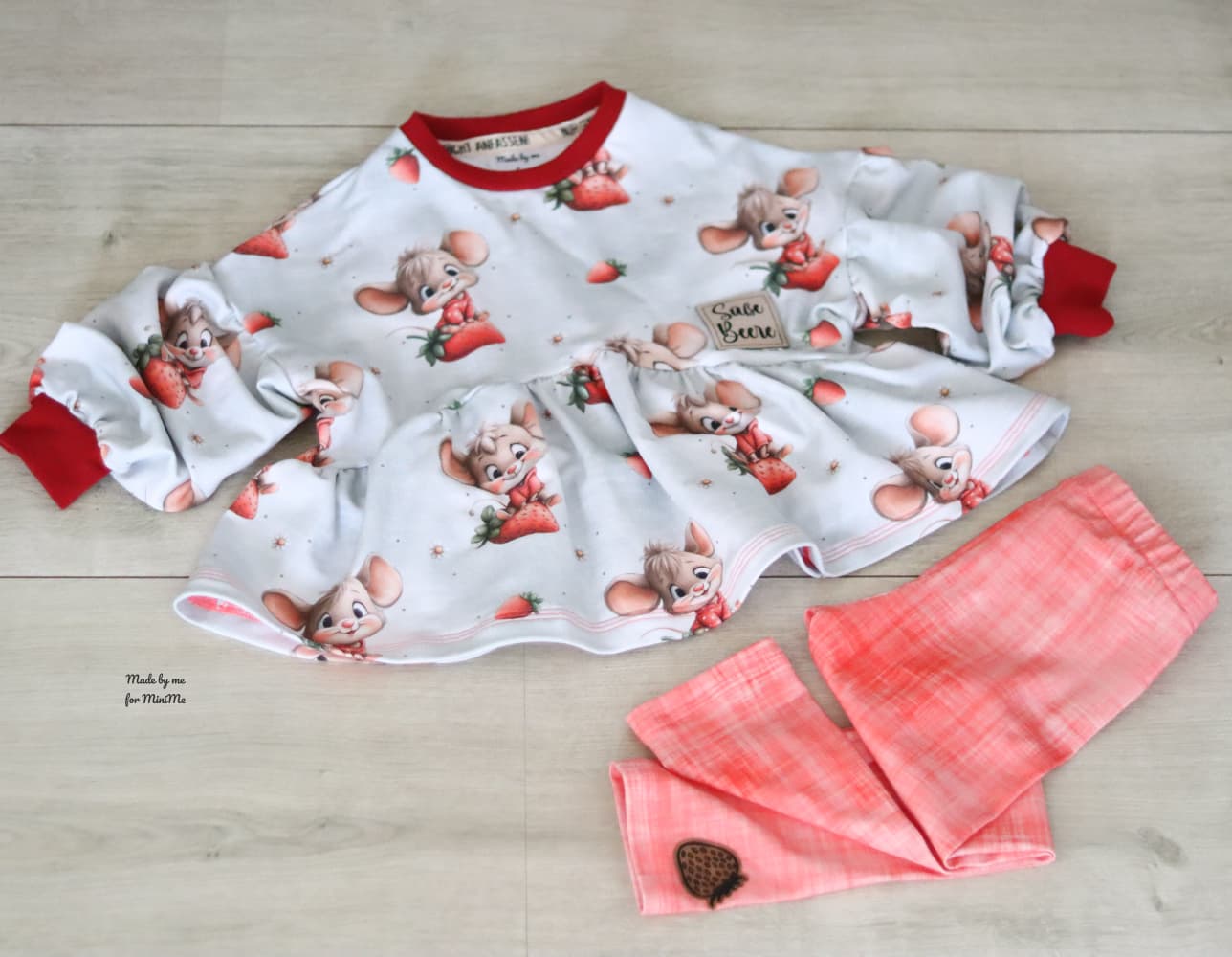 Ripp-Jersey Erdbeermaus