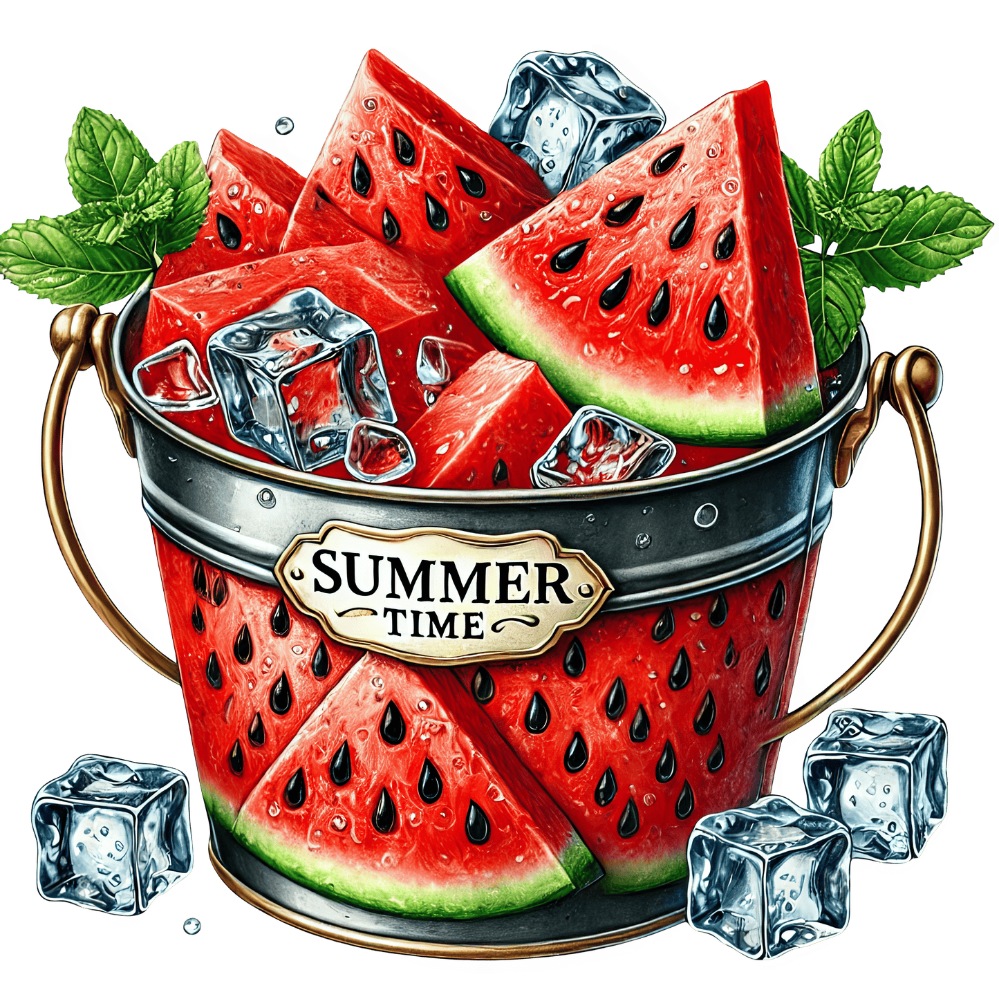 Bügelbild erfrischende Melone #5 Fylou's Style