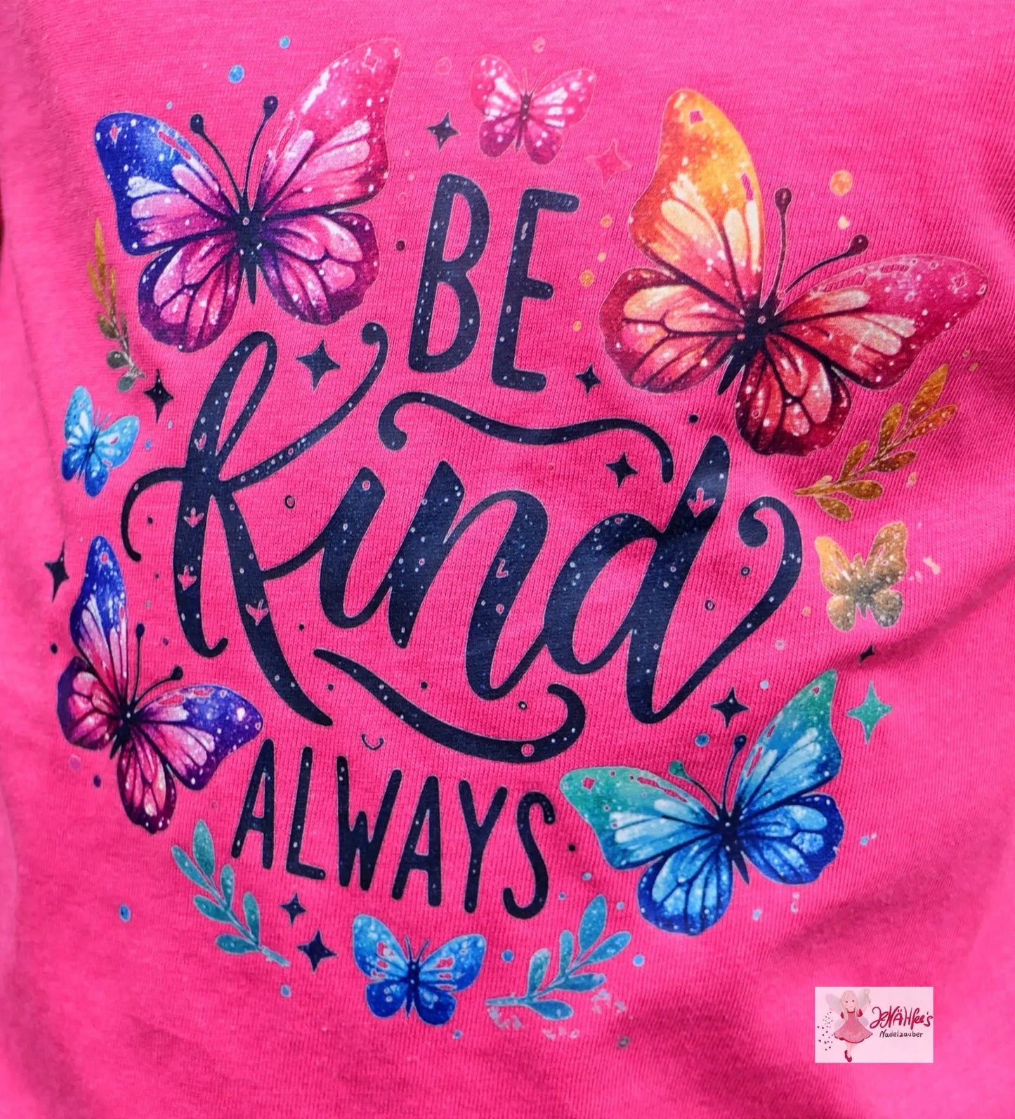 Bügelbild Be Kind Schmetterling Fylou's Style