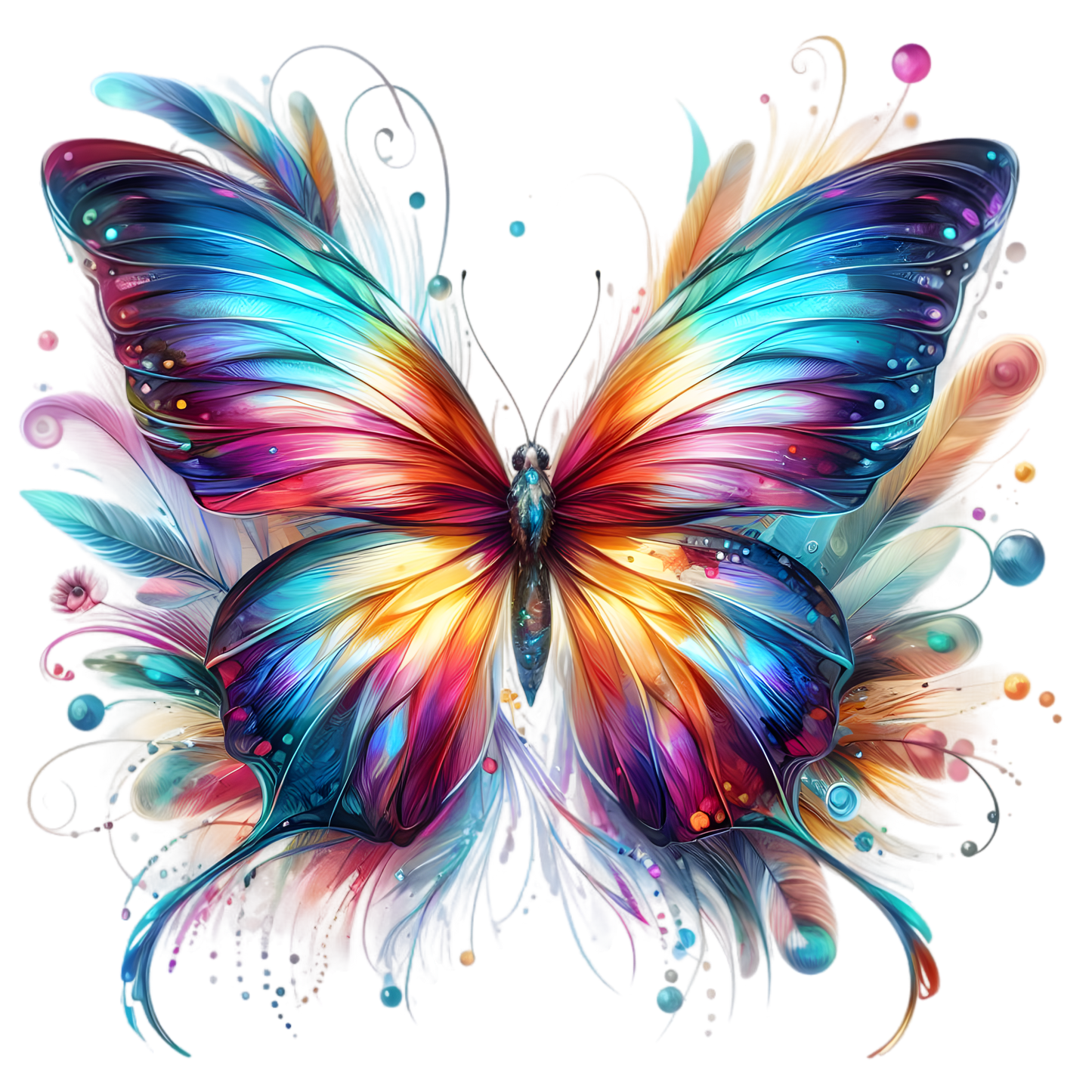 Bügelbild Schmetterling #14 Fylou's Style