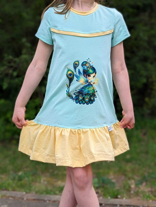 Bügelbild Pfauen Fee #5 Fylou's Style