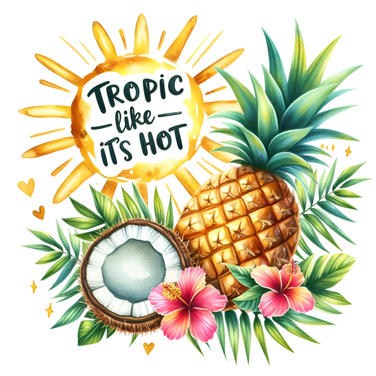 Bügelbild Summer tropic like hot Fylou's Style