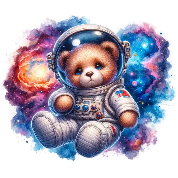 Bügelbild Astro Teddy Bär #2 - Fylou's Style