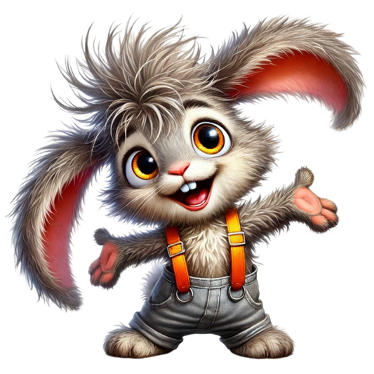 Bügelbild freche Hasen #18 Fylou's Style