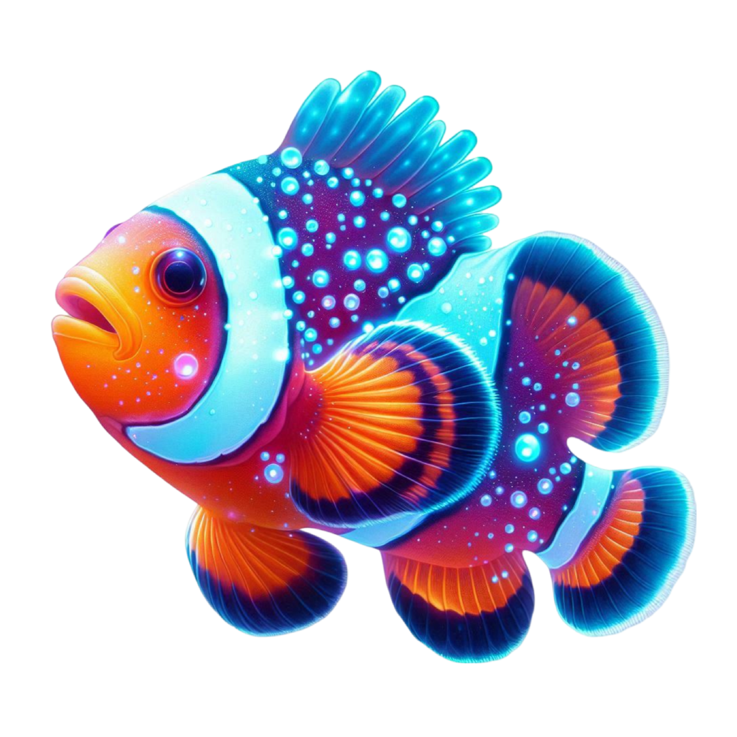 Bügelbild glitzernde Meerestiere Clownfisch #15 Fylou's Style