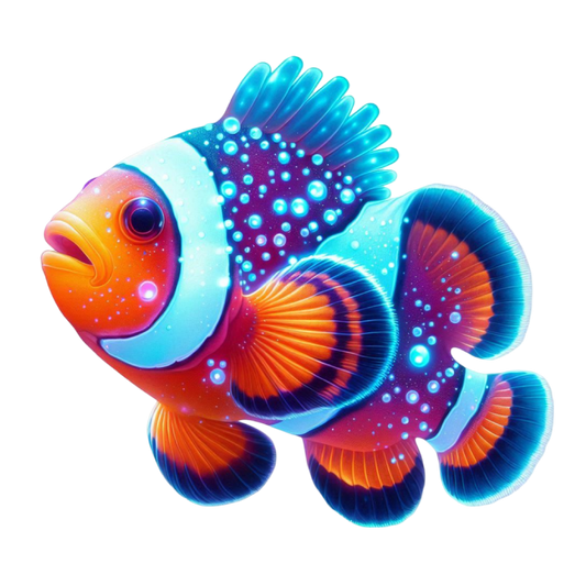 Bügelbild glitzernde Meerestiere Clownfisch #15 Fylou's Style