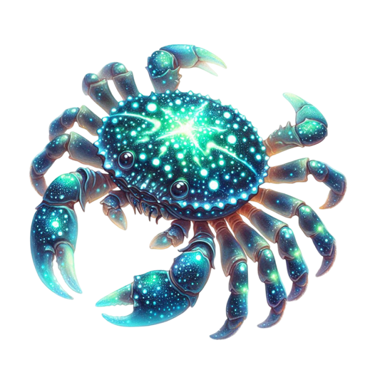 Bügelbild glitzernde Meerestiere Krabbe #26 Fylou's Style