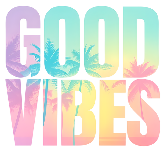 Bügelbild Good Vibes Fylou's Style