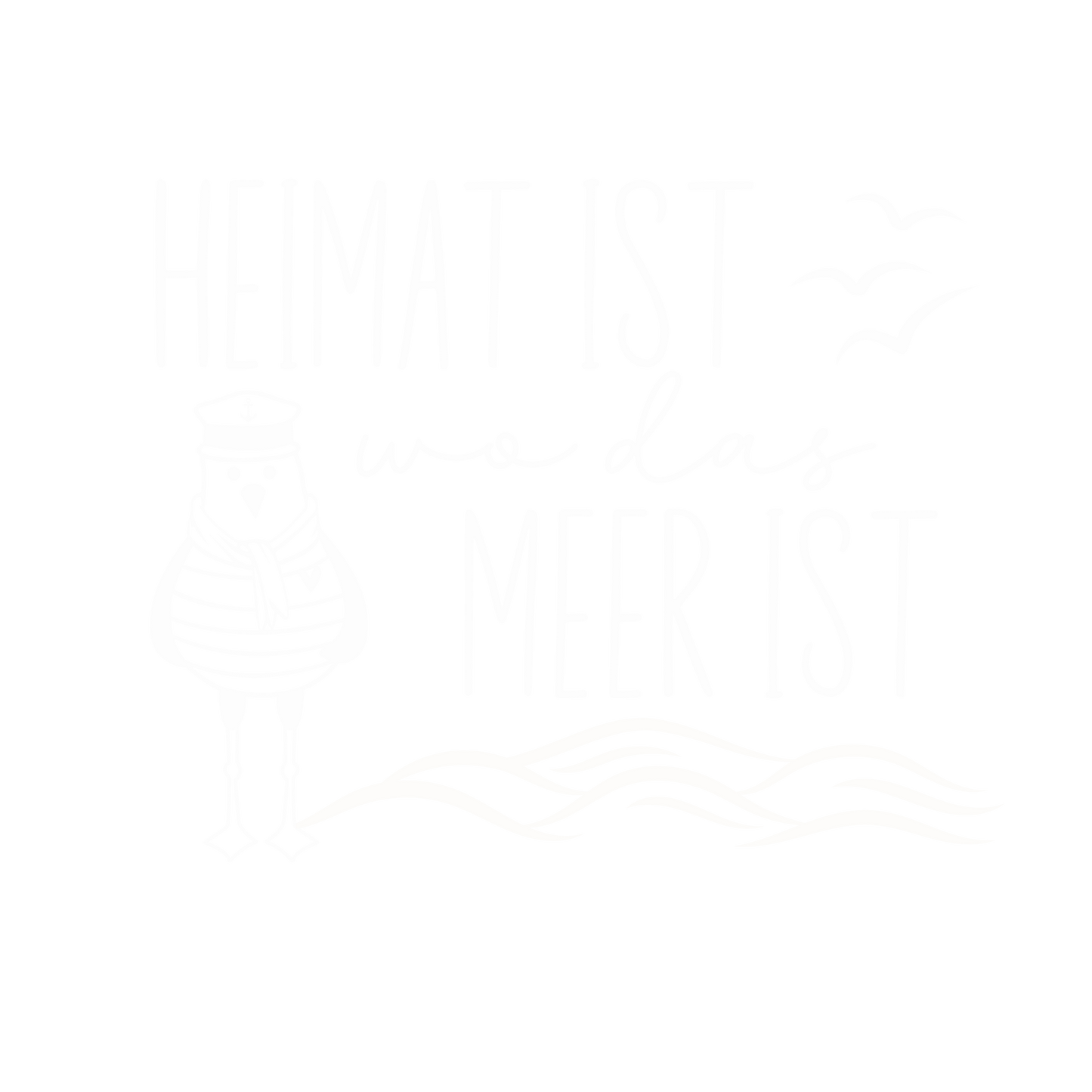 Bügelbild heimat ist meer Fylou's Style