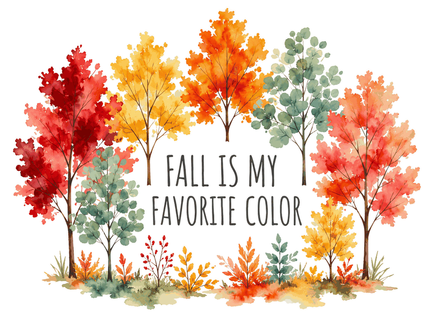 Bügelbild Herbst ist meine Lieblingsfarbe #3