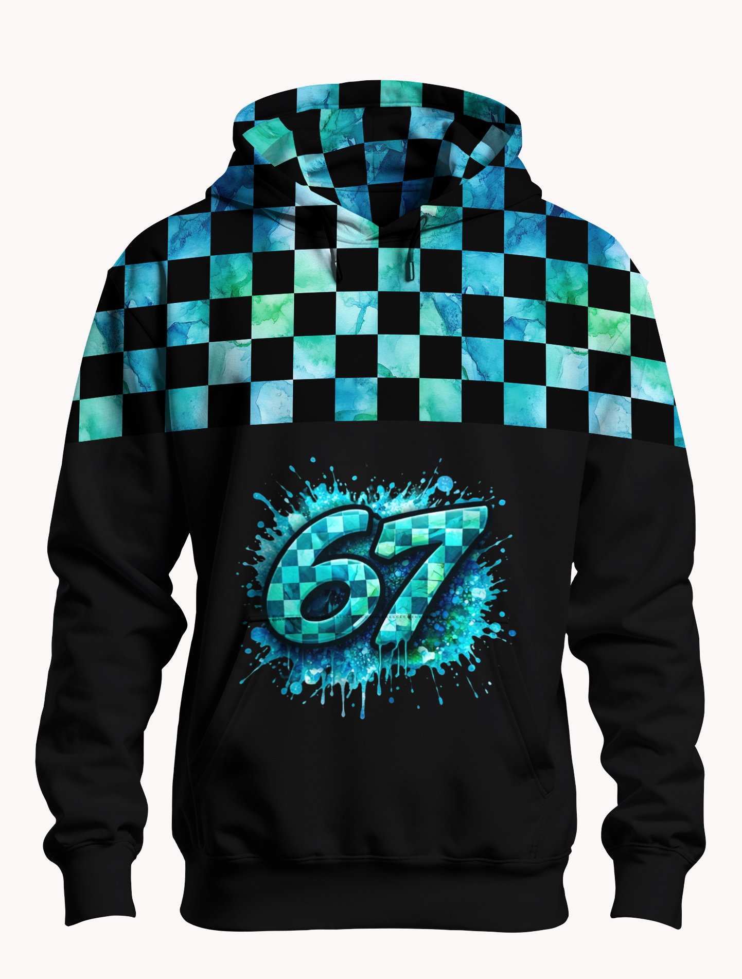 Bügelbild Style 67 Aqua Blau Grün #2