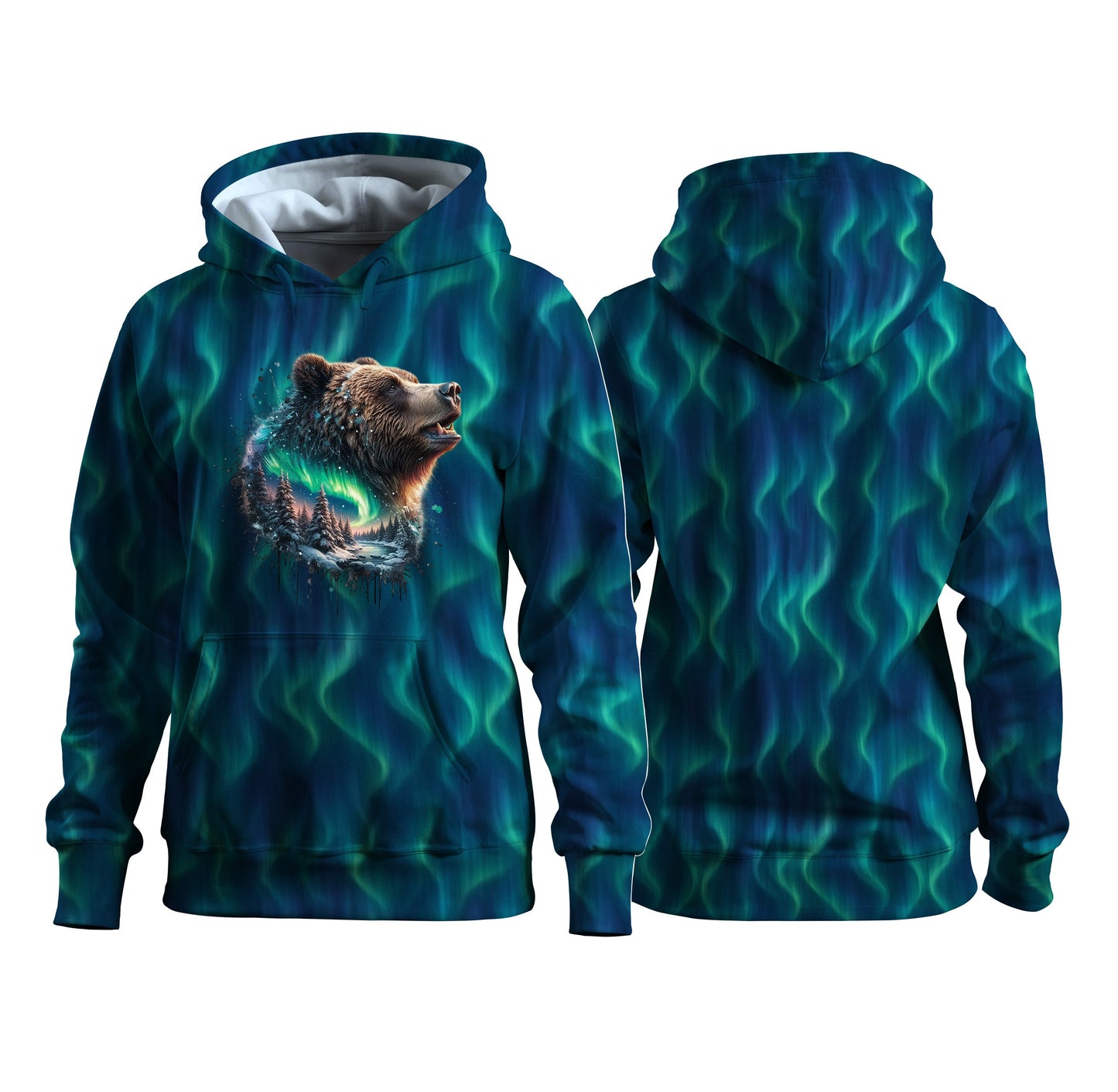 Winterkleidung aus Polarzauber Midnightgreen Stoff