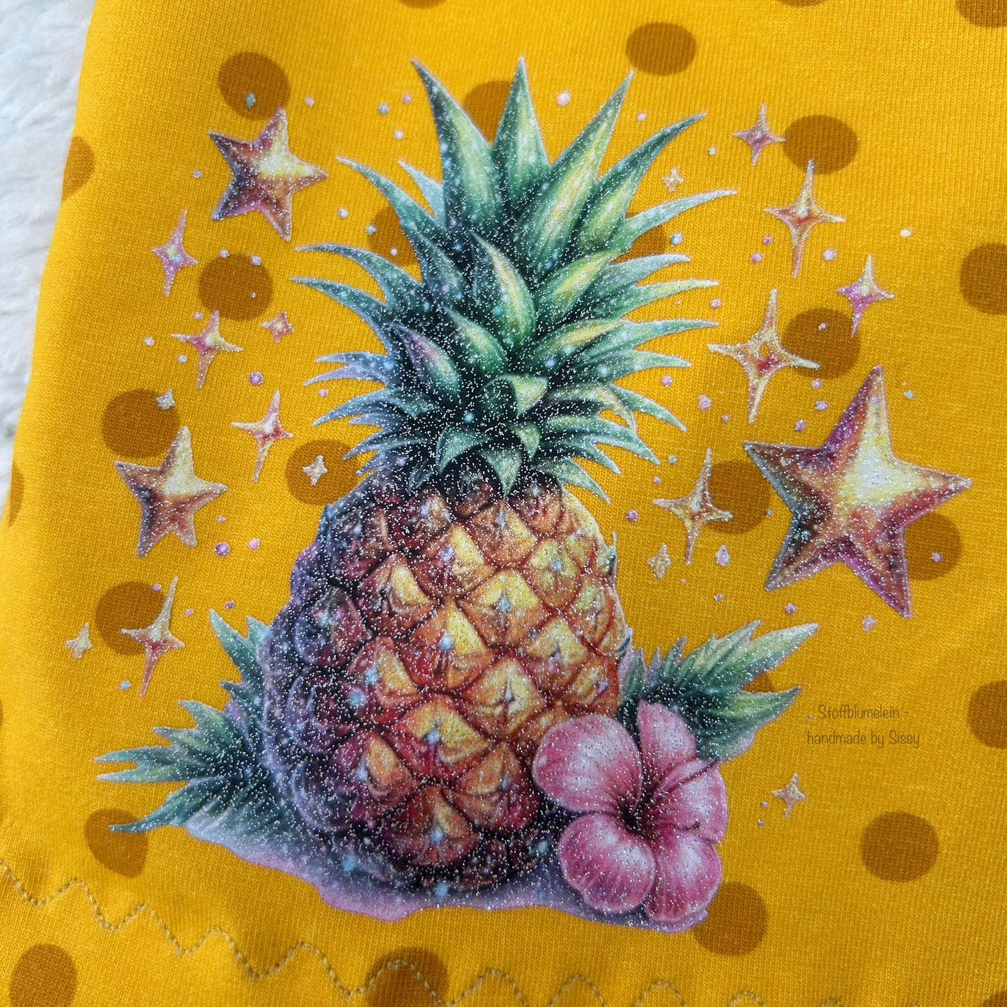 Bügelbild süße Sommer Ananas #9 Fylou's Style