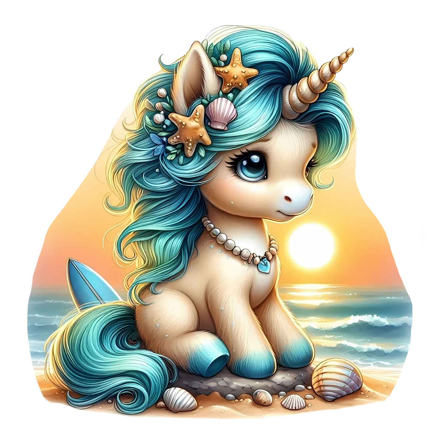 Bügelbild Insel Einhorn #3 Fylou's Style