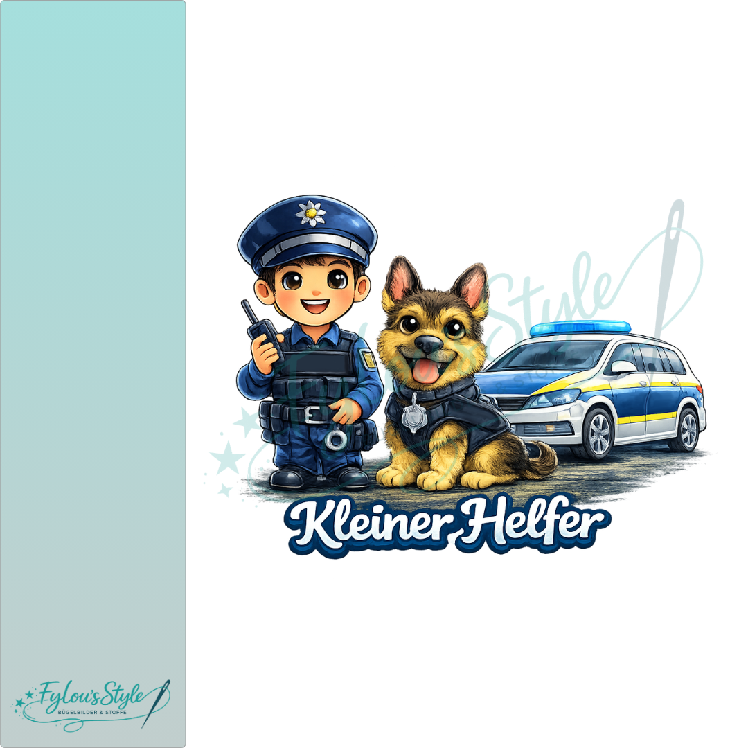 Bügelbild kleiner Helfer