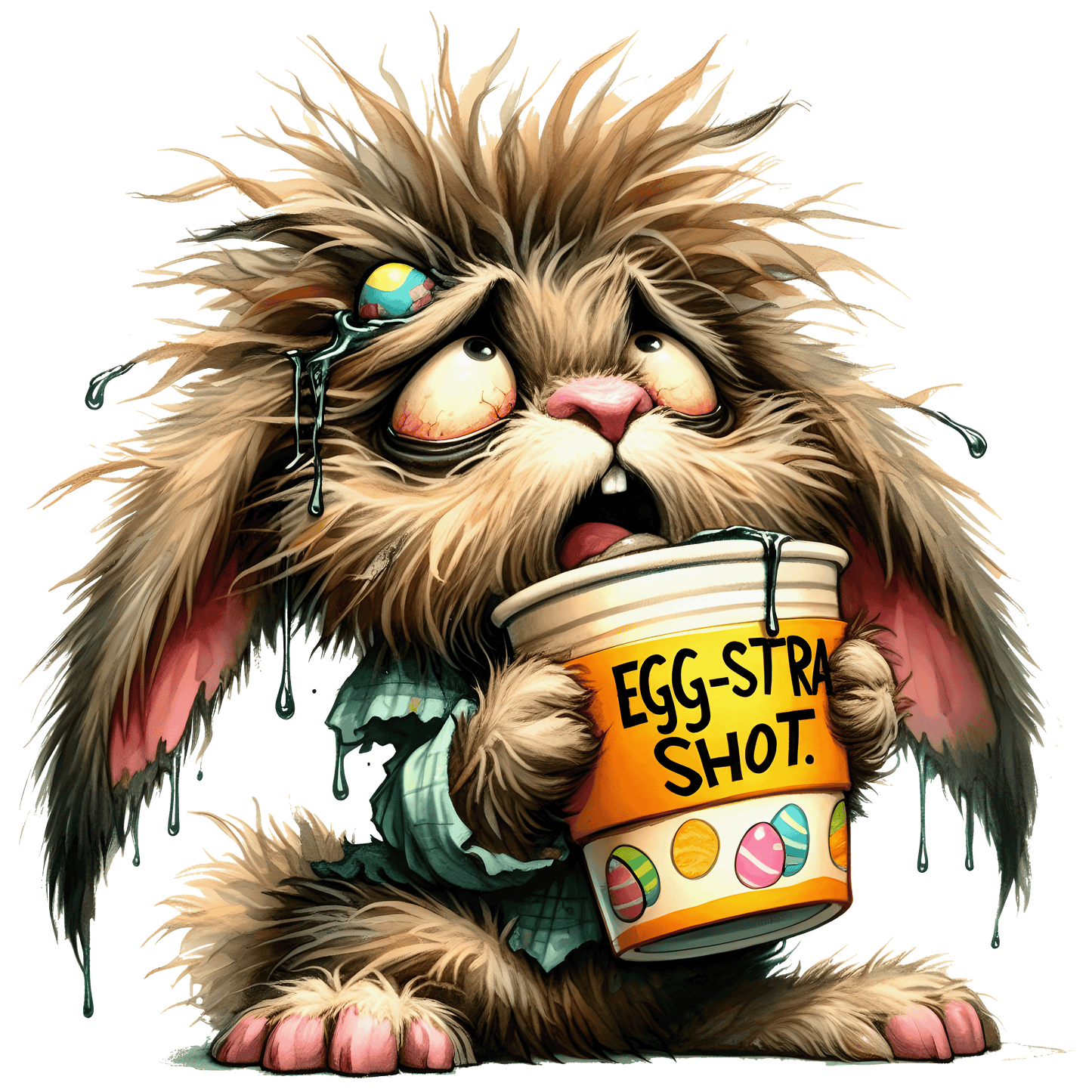 Bügelbild lustiger Osterhase #1