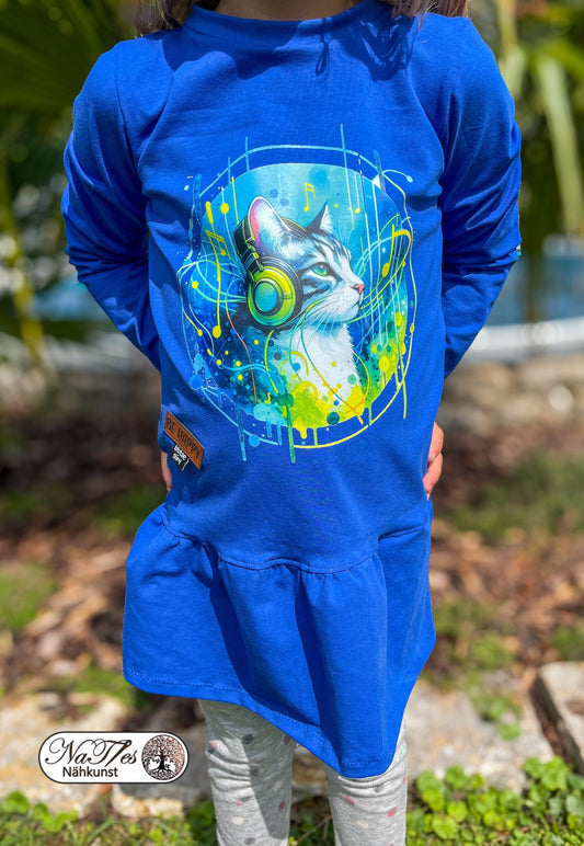 Bügelbild Colorful Musik Katze #3 Fylou's Style