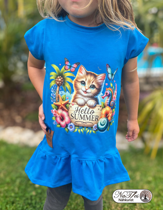 Bügelbild Hallo Sommer Katze Fylou's Style