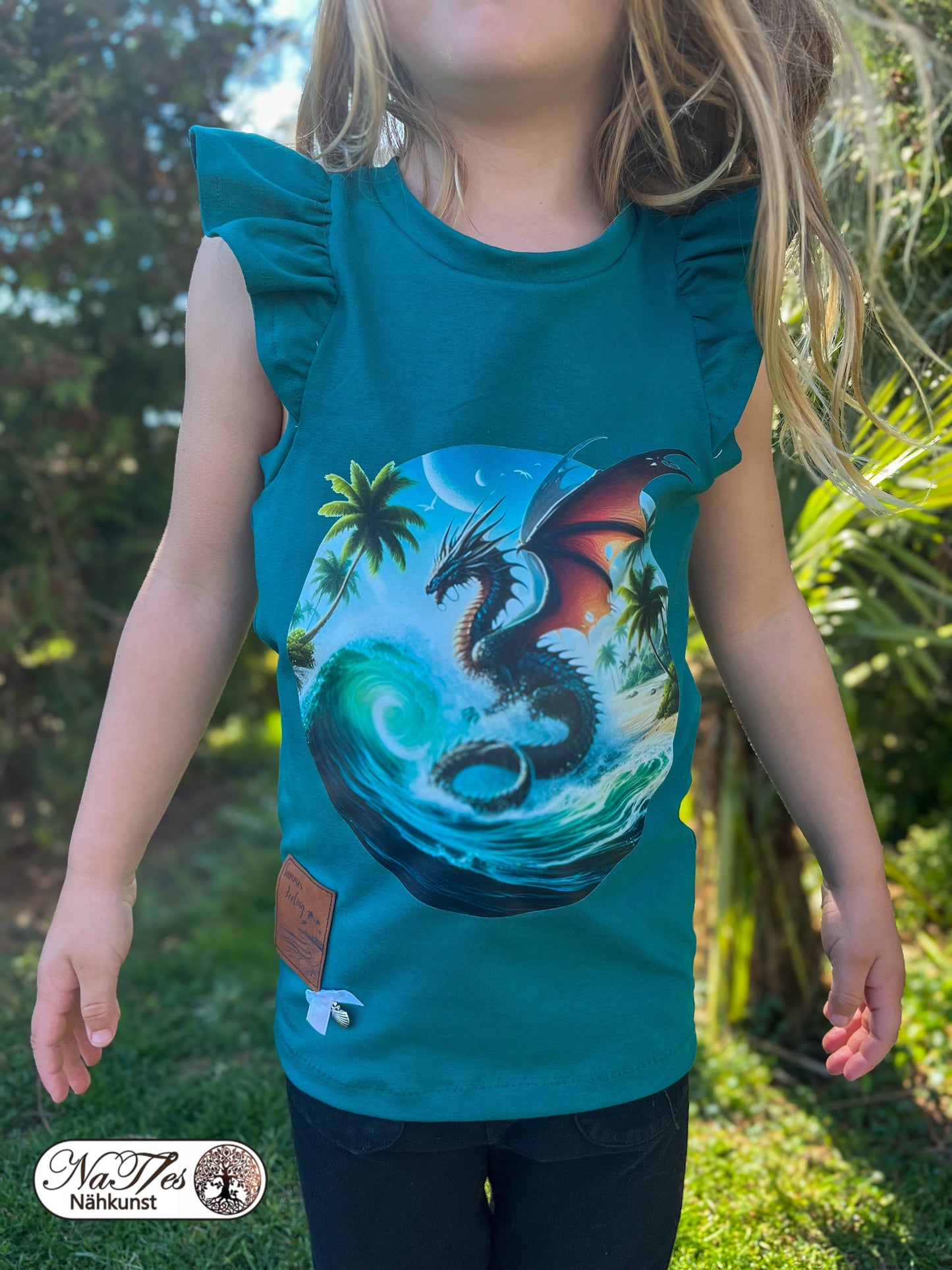 Bügelbild Drache im Meer #5 Fylou's Style